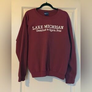 MV Sport Maroon Lake Michigan Sweater